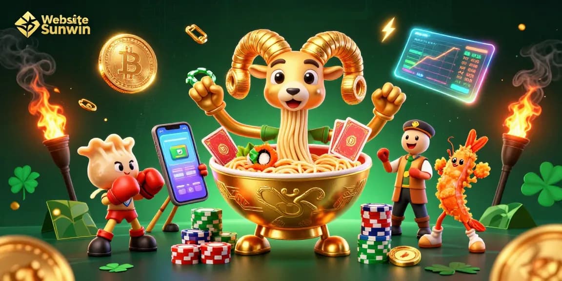 Engage with exciting gameplay on Website Sunwin featuring vibrant casino characters and crypto themes.