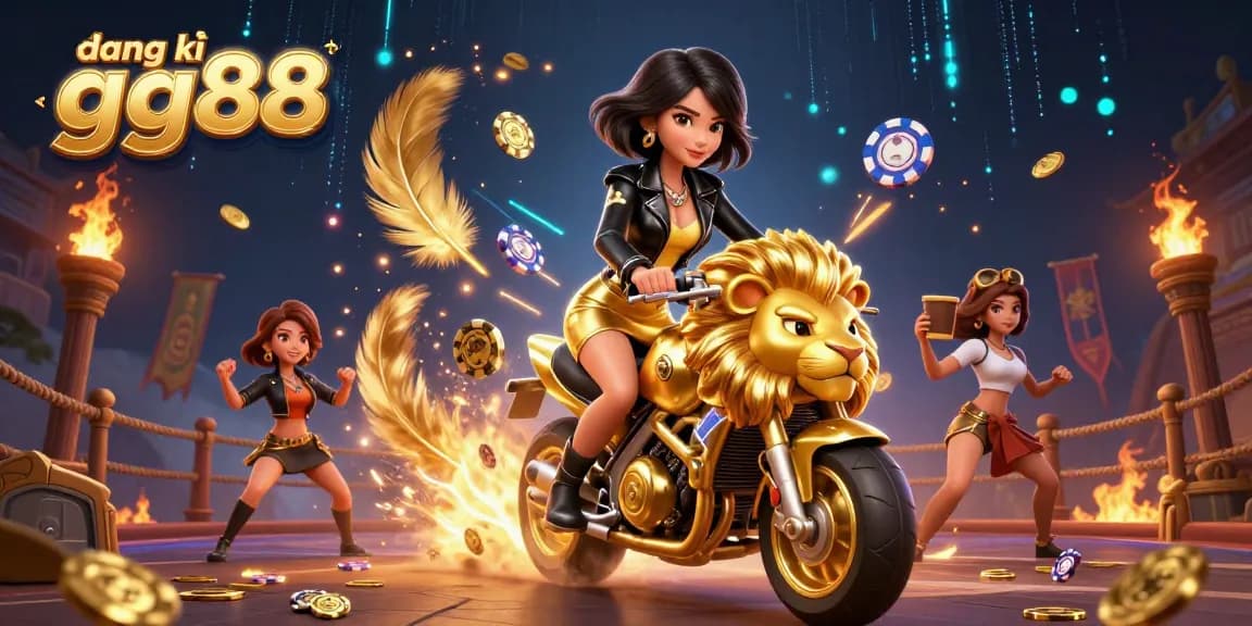 Experience the thrill of registering at GG88 with exciting promotions and vibrant casino imagery.