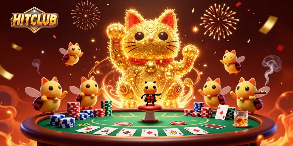 Join HITCLUB for an immersive gaming experience with themed casino symbols and dynamic visuals.