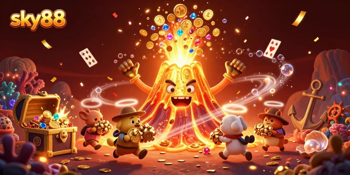 Experience the thrilling rewards at sky88 with a celebratory eruption of treasures!