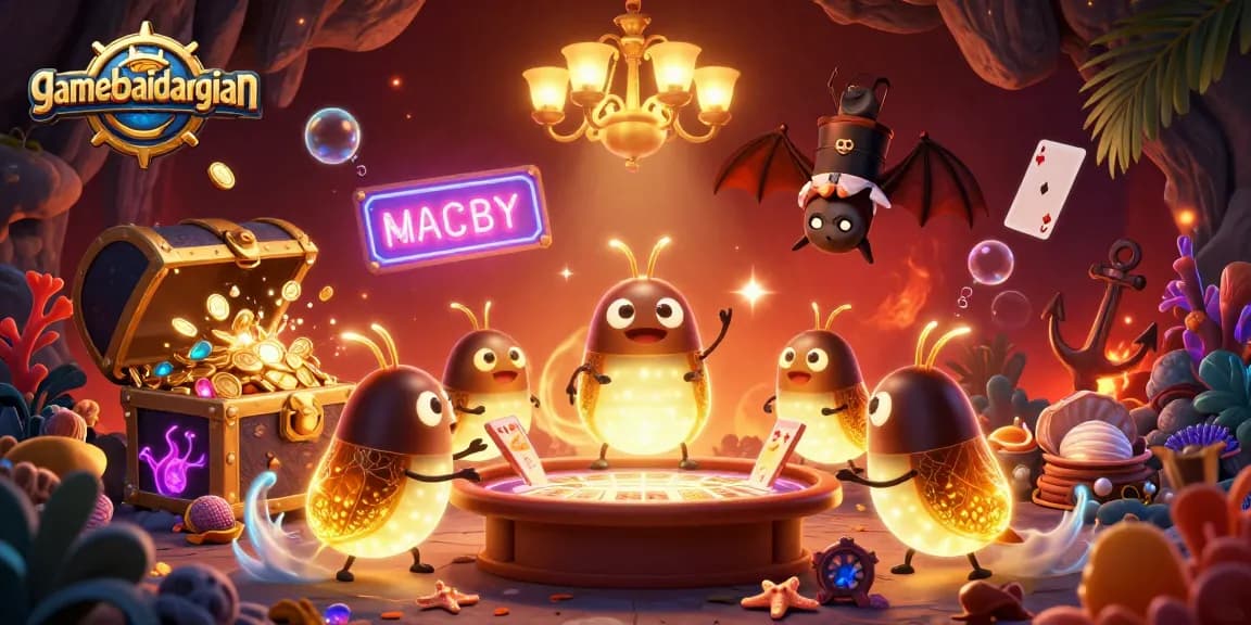 Engage in thrilling gameplay at gamebaidangian with vibrant casino ambiance and animated characters.