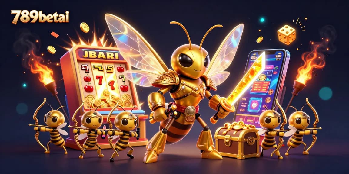 Experience big wins with 789betai in this vibrant 3D illustration of an exciting casino atmosphere.