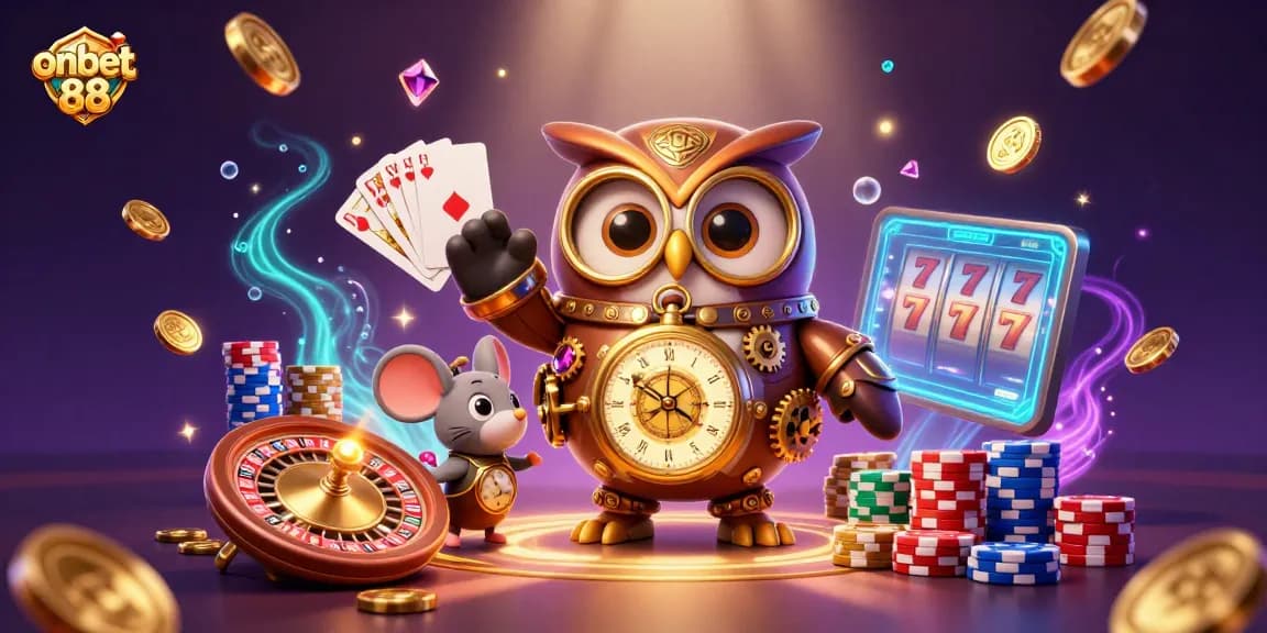 Experience thrilling gameplay at onbet 88 with vibrant casino elements and dynamic characters.