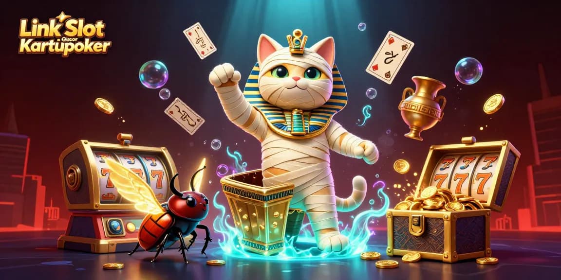 Engage with thrilling Link Slot Gacor Kartupoker as Egyptian characters unveil exciting casino action.