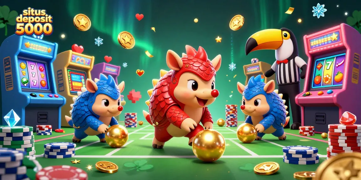 Experience exhilarating gameplay at situs deposit 5000 with colorful pangolins and vibrant casino elements.