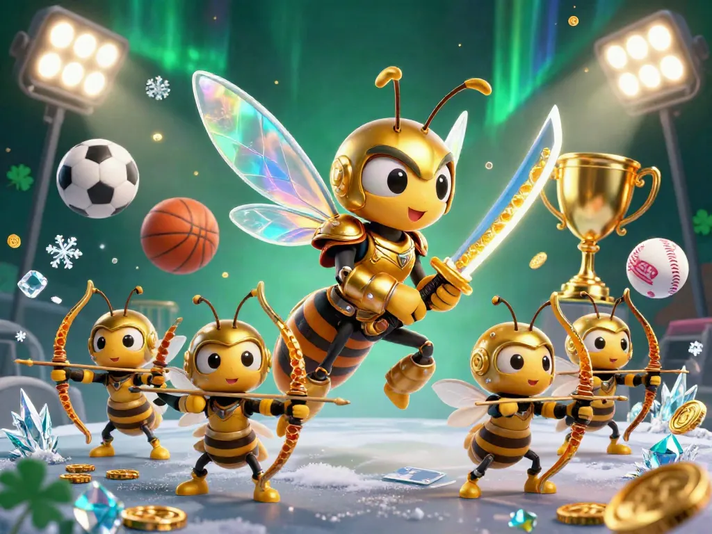 Engage in thrilling XX8 gameplay with a vibrant casino scene featuring sports balls, trophies, and dynamic characters.