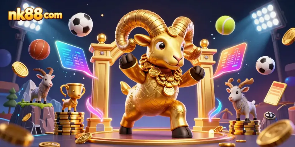 Engage in thrilling gaming at nk88 com with vibrant casino scenes and energetic sports elements.