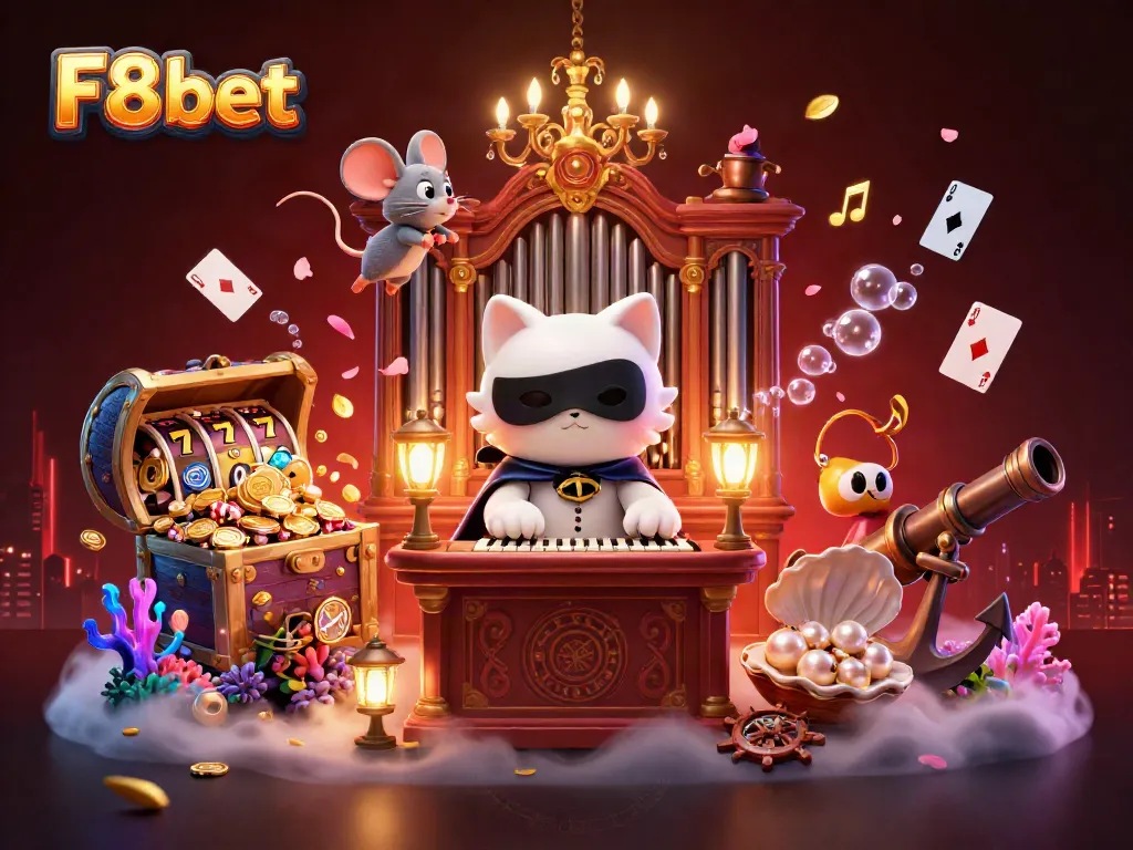 Engage with the immersive F8bet casino experience featuring iconic gaming elements.