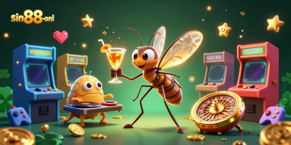 Experience thrilling gameplay with sin88-onl's vibrant casino mascots and immersive elements.
