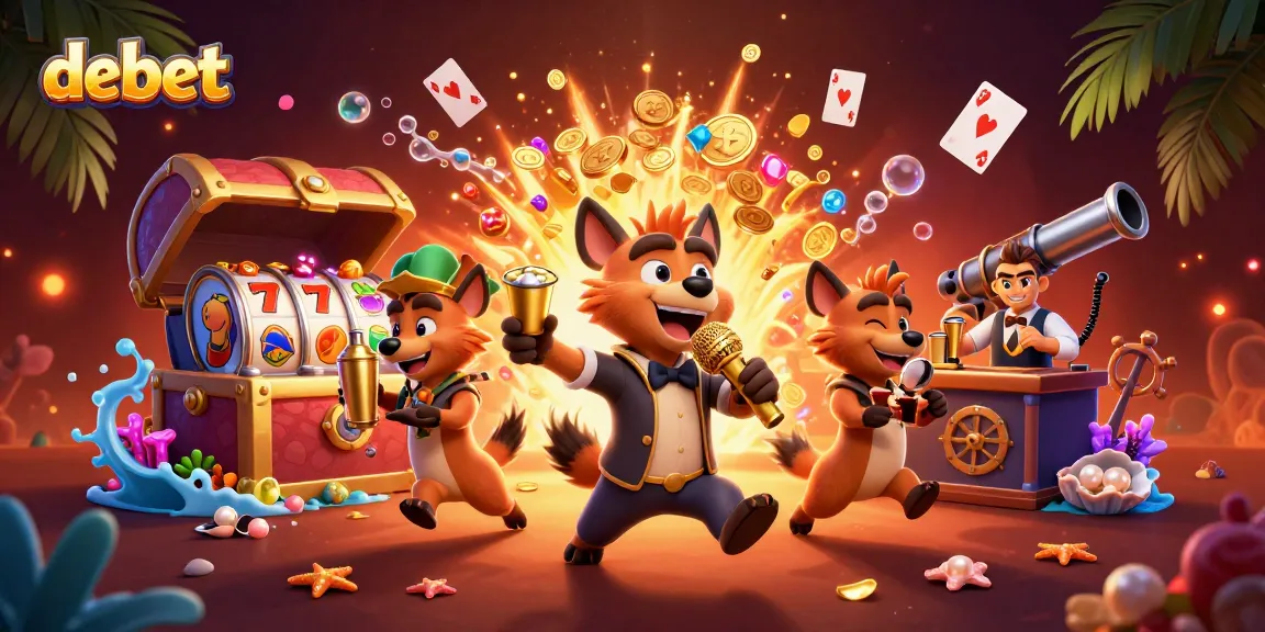 Join the debet fun at a comedy casino with lively hyenas mixing drinks and checking IDs.