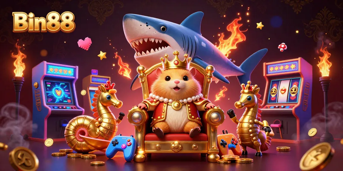 Engage in thrilling gameplay at Bin88 featuring exciting arcade elements and a luxury casino vibe.