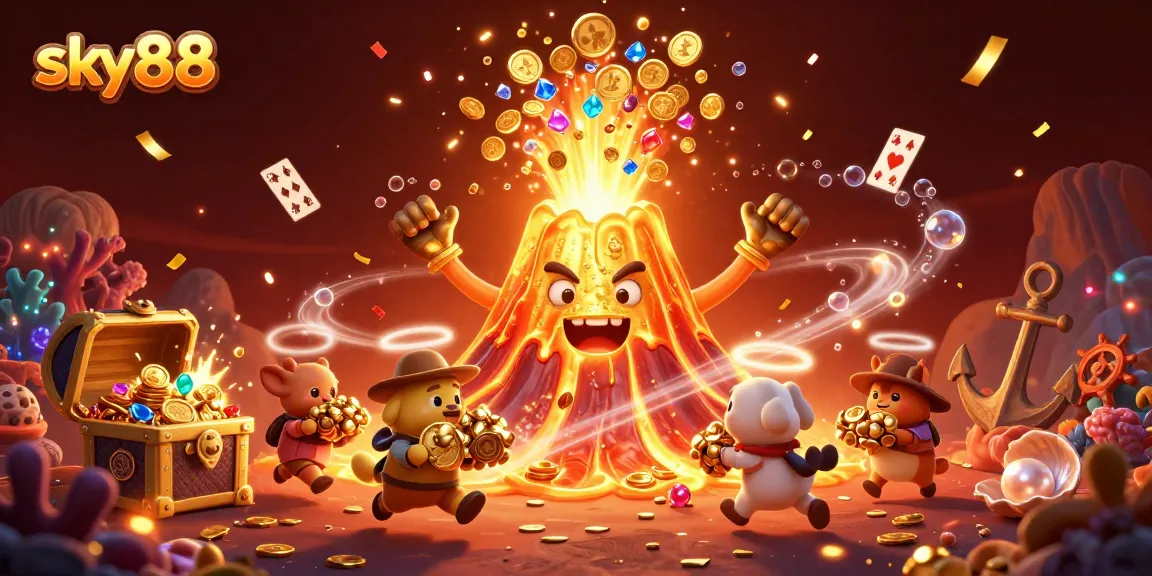 Experience the thrilling rewards at sky88 with a celebratory eruption of treasures!