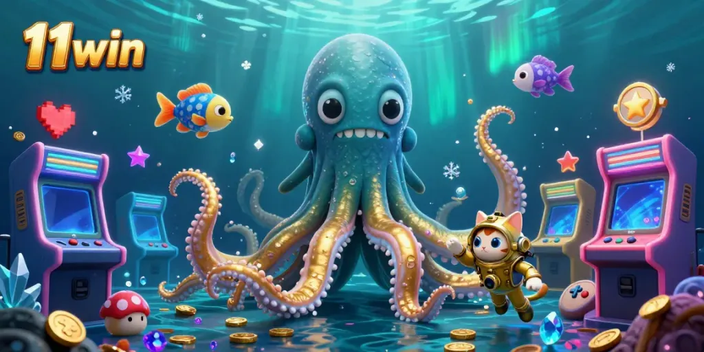 Experience thrilling gameplay at 11 win with a vibrant ocean treasure scene and dynamic gaming elements.