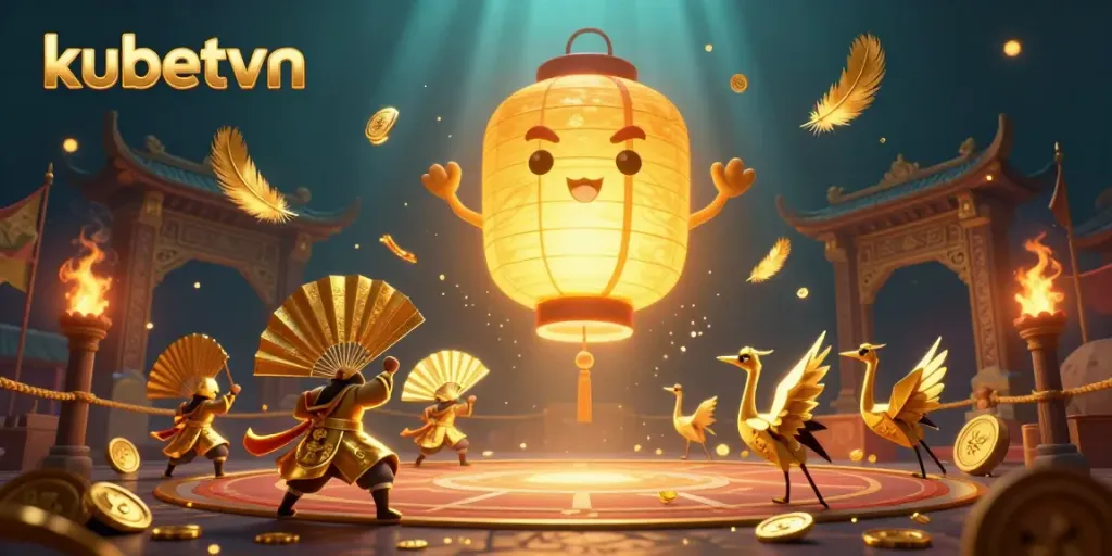 Engage in thrilling gameplay on kubetvn with vibrant scenes of casino action and spirit characters.