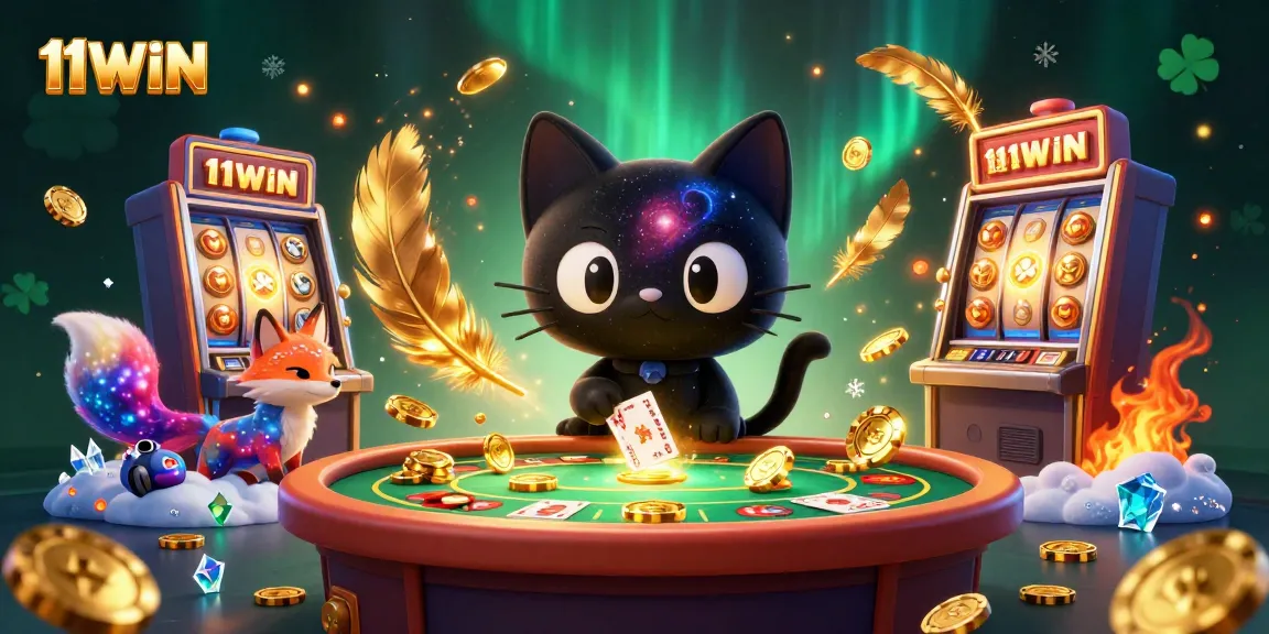 Win big with 11WIN at this vibrant cosmic casino, featuring unique characters and dynamic game elements.