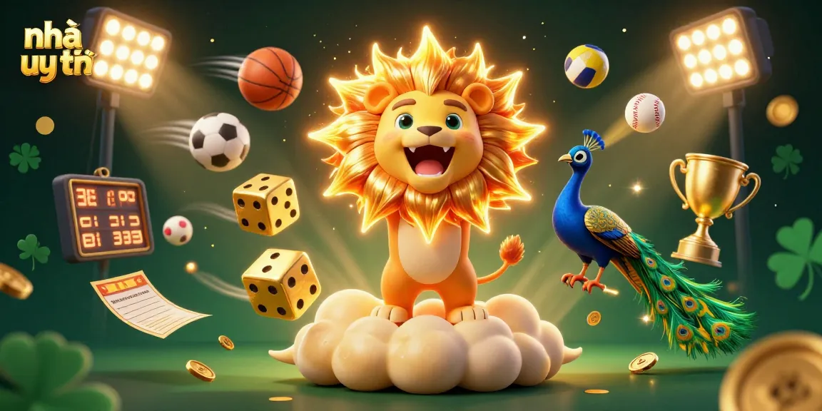 Experience the thrill of nhà cái uy tín with dynamic sports betting action and colorful game elements.