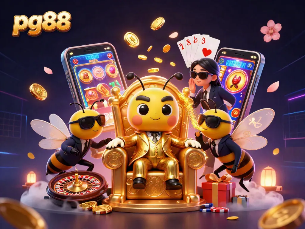 Experience the thrilling world of pg88 with vibrant slot games and golden coins exploding in action.