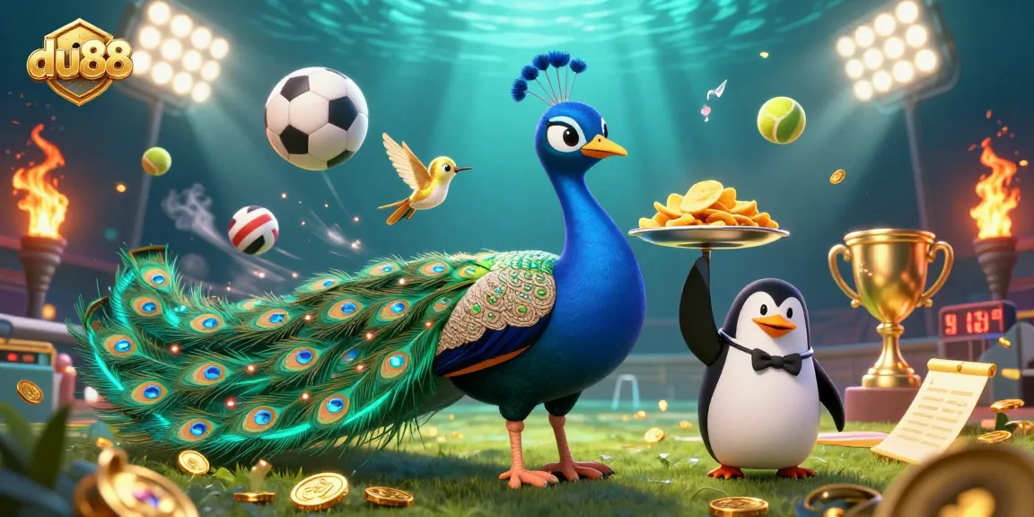 Experience thrilling sports betting adventures at du88 with vibrant characters and dynamic game elements.