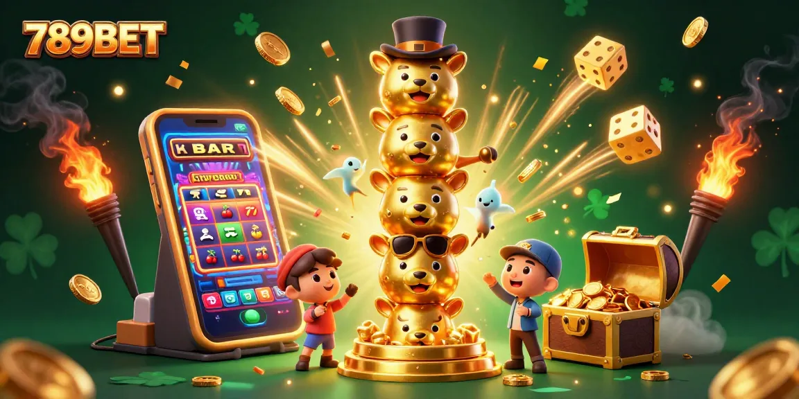 Join 789BET at a vibrant casino scene filled with dynamic gaming elements and excitement.