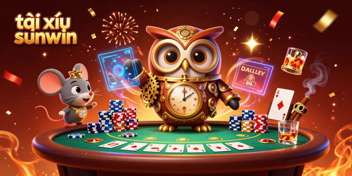 Engage with tài xỉu sunwin in an action-packed casino scene featuring vibrant casino elements.