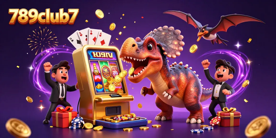 Experience the thrilling jackpots at 789club7 with dynamic characters and casino elements in this engaging scene.