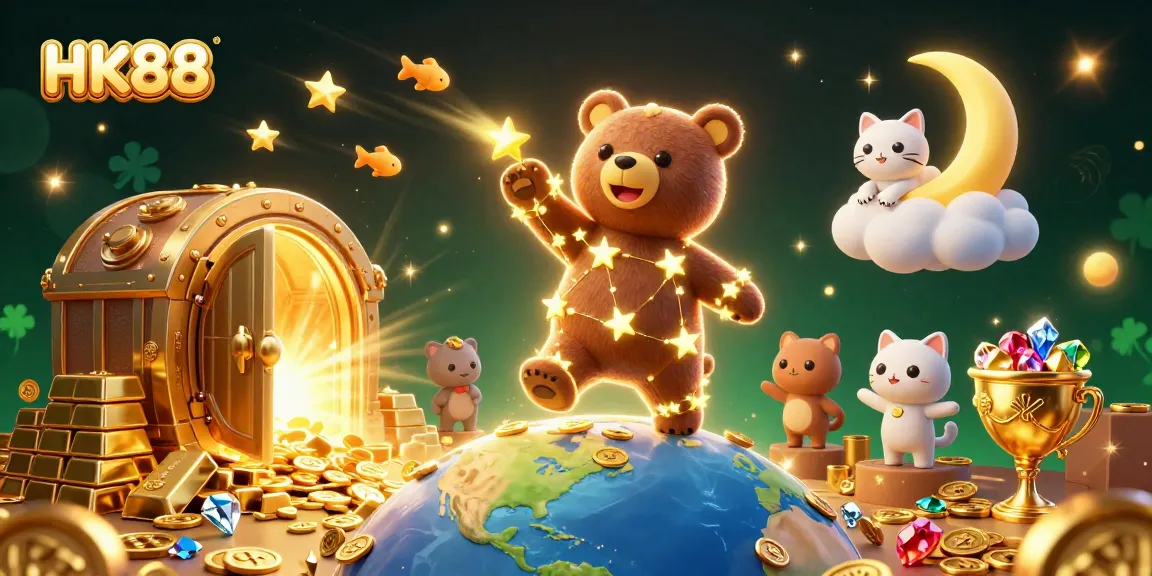 Win big at HK88 with golden treasures and stunning visuals in this vibrant casino scene.