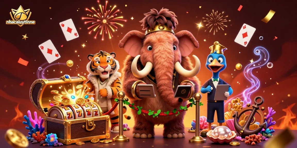 Engage with the vibrant nhacaiuytinne casino scene featuring characters and game elements.