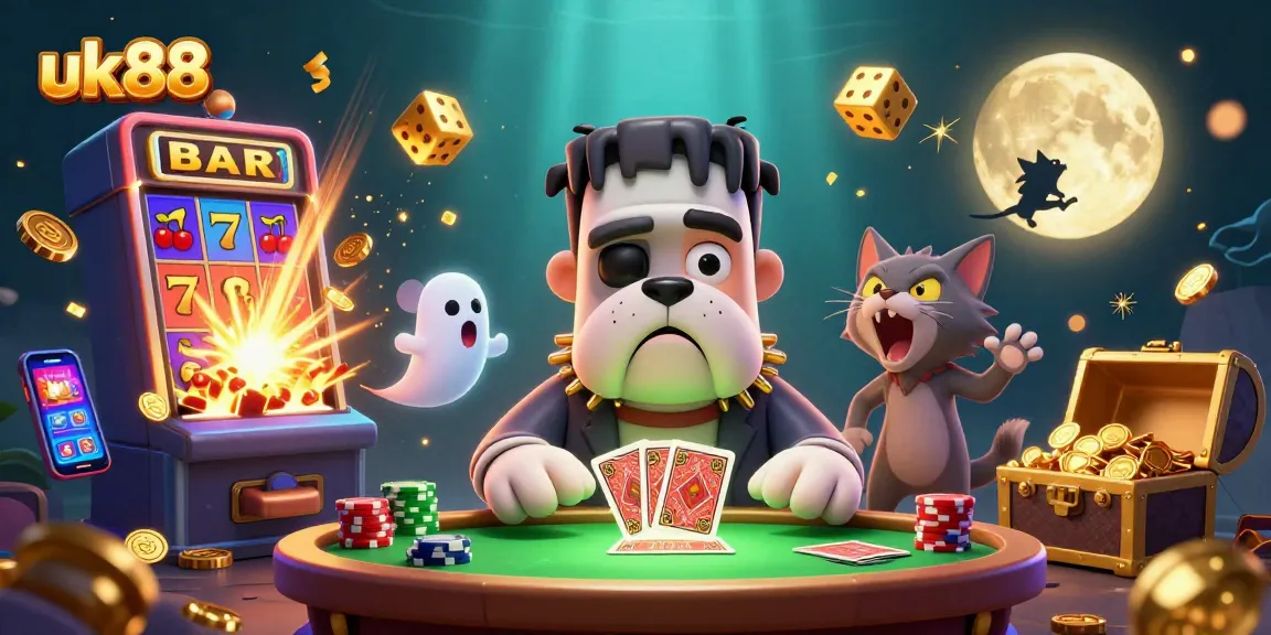 Engage at uk88 with a lively casino scene featuring vibrant characters and dynamic game elements.