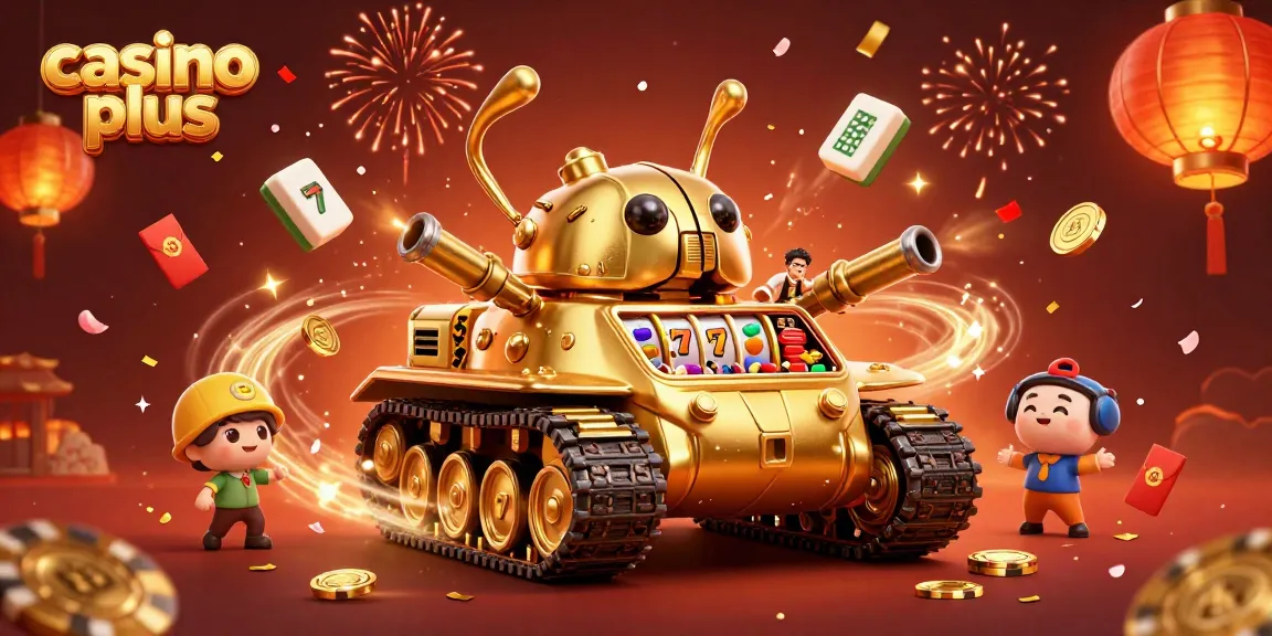 Experience thrilling casino plus fun with a golden beetle tank, engaging in vibrant games.