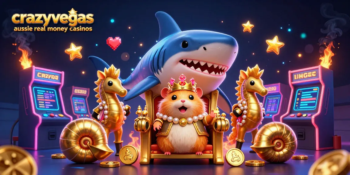 Engage with crazyvegas aussie real money casinos in an animated casino adventure filled with gaming elements.